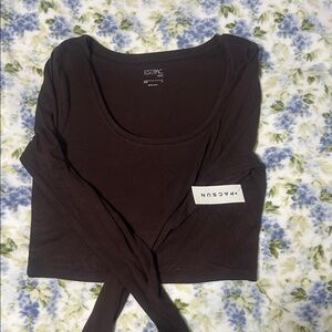 PacSun Dark Brown Long Sleeve Top